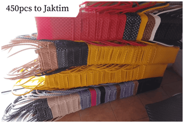 Wholesale jali jali woven plastic bags 450 pcs shipped to East Jakarta