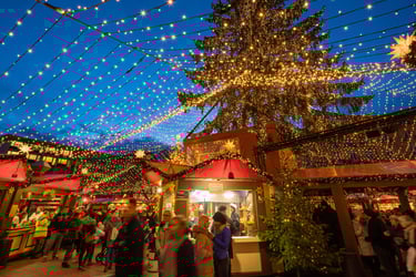 Christmas Market scene from AmaWaterways European River Cruise