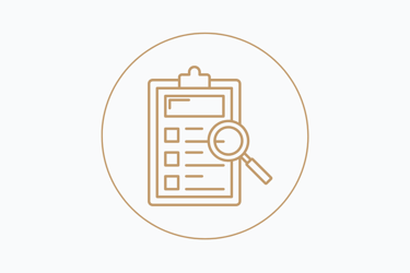 a magnifying image of a checklister