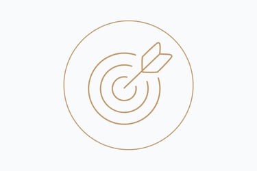 a picture of a target target with a dart arrow pointing to the center