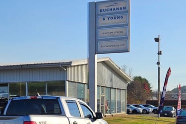 Buchanan & Young car dealership in Burnsville NC served by Jack's Locksmith