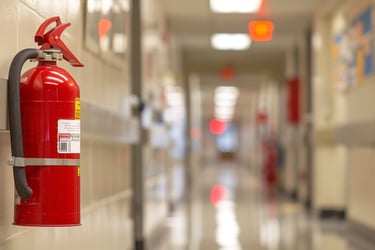 Red Fire Extinguisher