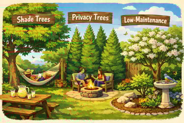 Forestry mulcher clearing dense brush on a wooded lot