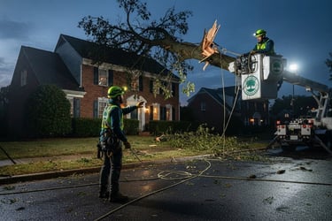 Guilmer Tree Services handling emergency tree removal in Falls Church, VA with safe, expert arborist support.