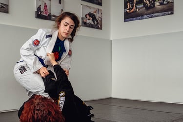 Art of Birth Remi White Jiu-Jitsu training