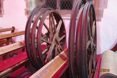 Bell wheels in church