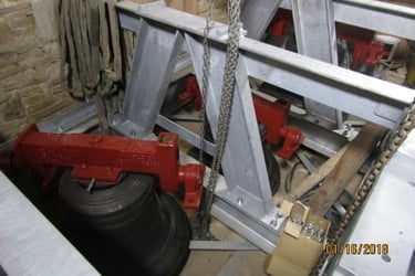 Frame with bells during fitting 2