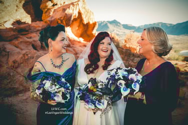 a bride and groomsmid at a wedding