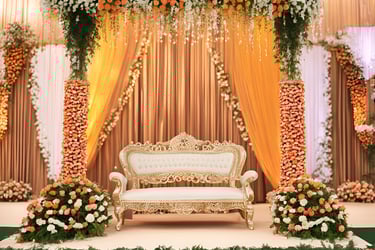 Elegant anniversary celebration venue with customized decor and catering
