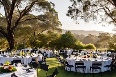 Spacious outdoor corporate event venue for retreats and team-building activities