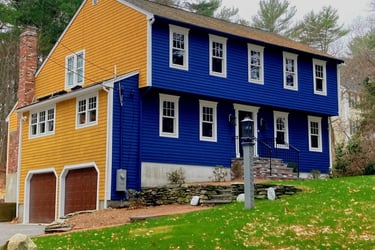 Exterior house painting project in Marshfield, MA completed by Michael Cummings Painting