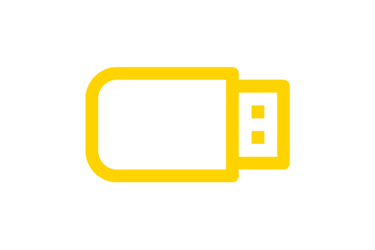 icono de memoria USB transparente
