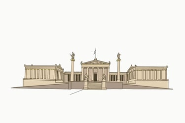Illustration of the Academy of Athens — deliaMAPS