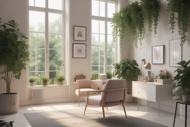 Bright living room with modern inventory