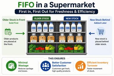 FIFO in Supermarket explained