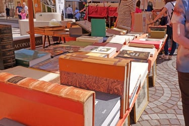 Visitatori nel centro storico durante Valeggio Contemporanea