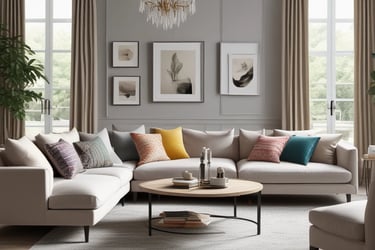 Bright living room with modern inventory