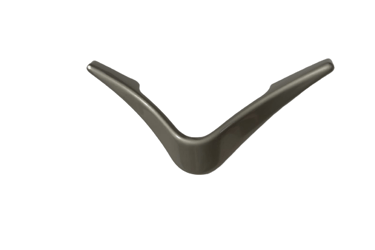 Satin Nickel V Shaped Knob