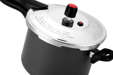Panela Pressão 4,5l Antiaderente Fechamento Externo Premium - Cinza