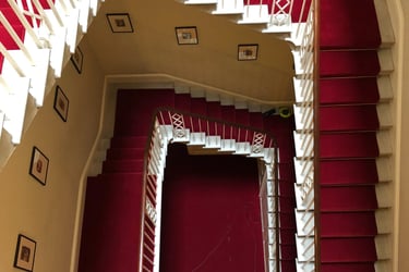 Edge Bound stair runner and landings