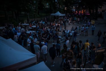 Photo nocturne du festival CUP25