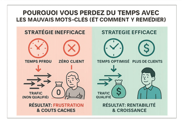 Infographie SEO : pourquoi vous perdez du temps avec les mauvais mots-clés