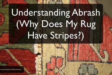 Abrash in hand woven rugs