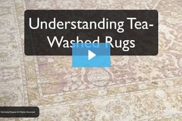 video link to understanding tea washed rugs