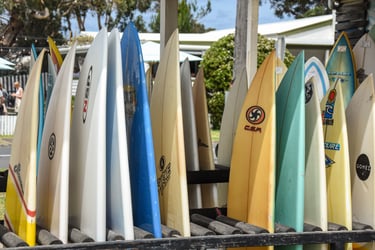Surfboards in Torquay, Great Ocean Road