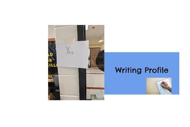 Picture of writing activity