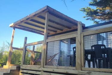 Mobil-home Horizon au cœur de la végétation du camping La Grée Penvins