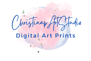 Logo of ETSY Store ChristinapArtStudio Digital Art Prints