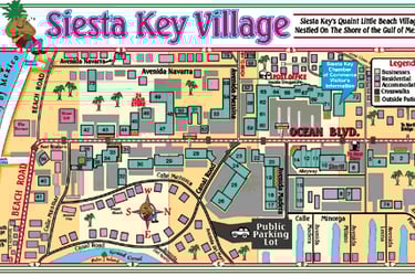 Siesta Key Village Map