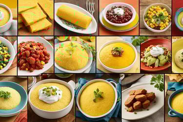a collage of different types of soups