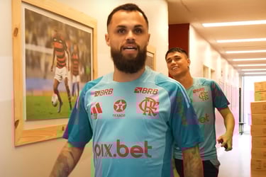 Michael no CT do Flamengo.