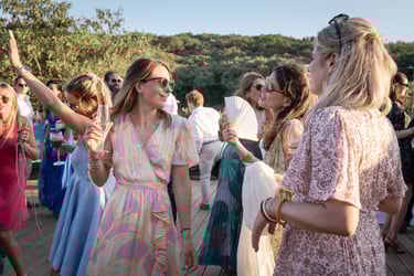 invitées mariage lors du cocktail