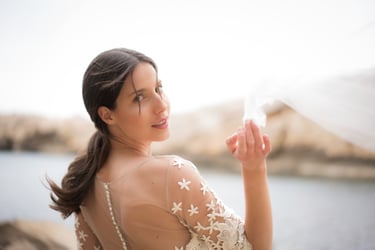 portrait de mariée en provence