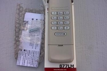 877LM keyless entry keypad.