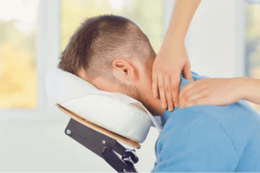 Massage sur chaise