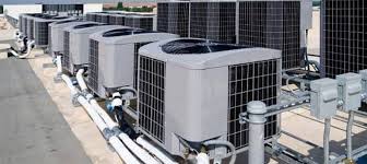a group of air conditioning units with air conditioning units