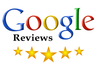 a google search engine logo with five stars