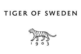 Official Tiger of Sweden fashion brand logo with iconic tiger illustration and 1903 heritage date.