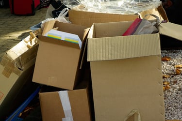 déchet de carton