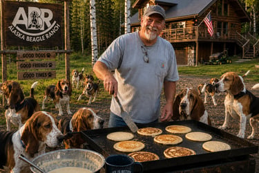 Blueberry pancakes at ABR