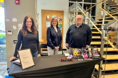 Book Sales: Michael Rigg with Teresa Inge and Jayne Ormerod (Sally Parrott)