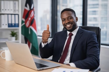 China Sourcing - Abel's office in Nairobi