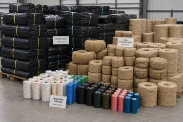 Nursery bags, sutli rope and packaging threads used for industrial packaging applications
