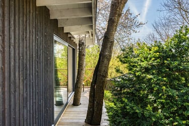 Offrez à votre bardage bois une protection durable et naturelle grâce à une peinture mate, bio et minérale, respectueuse du b