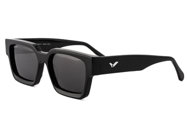Anteojos De Sol Waven Polarizados Negro Uv400 Rectangular