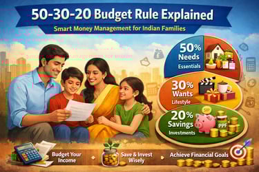 Illustration showing the 50-30-20 budget rule
